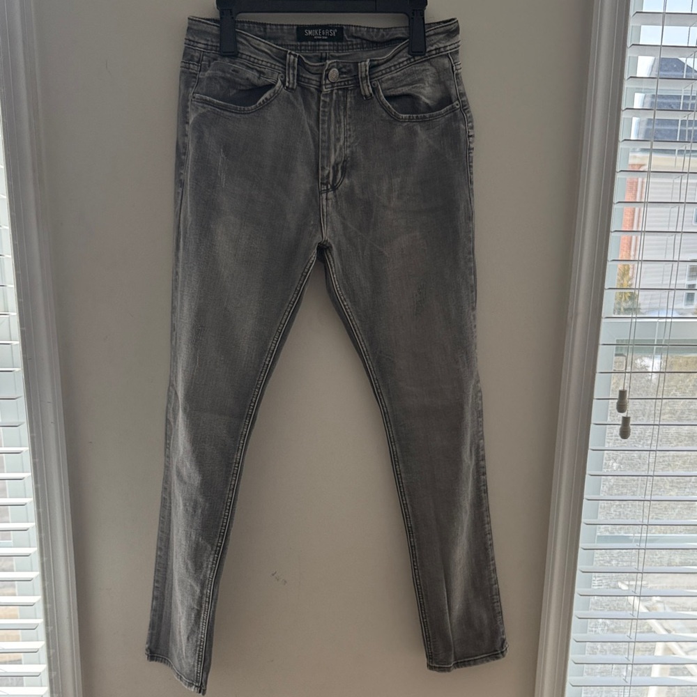 One Teaspoon Men's Charcoal Slim Jeans